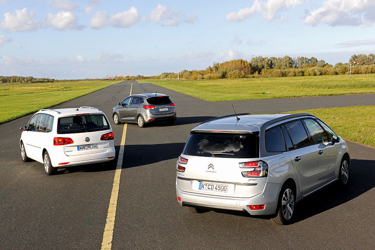 Citroën Grand C4 Picasso Kia Carens VW Touran