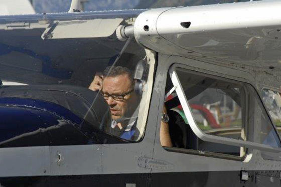 Peter Schreyer als Pilot