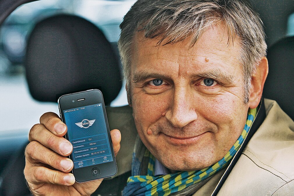 Michael Hauschildt synchronisiert seinen Mini mit dem iPhone