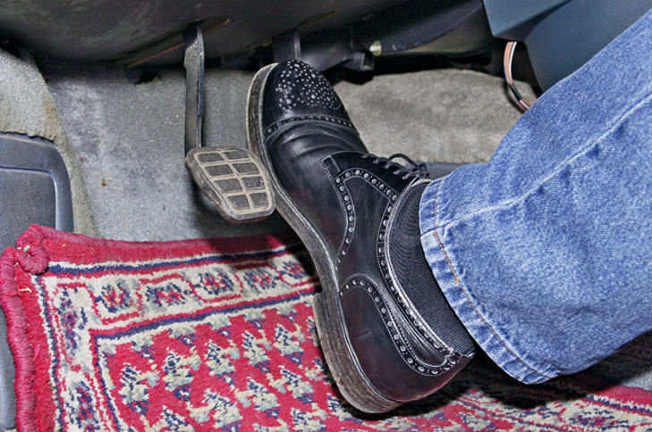 Perserteppich im Fußraum