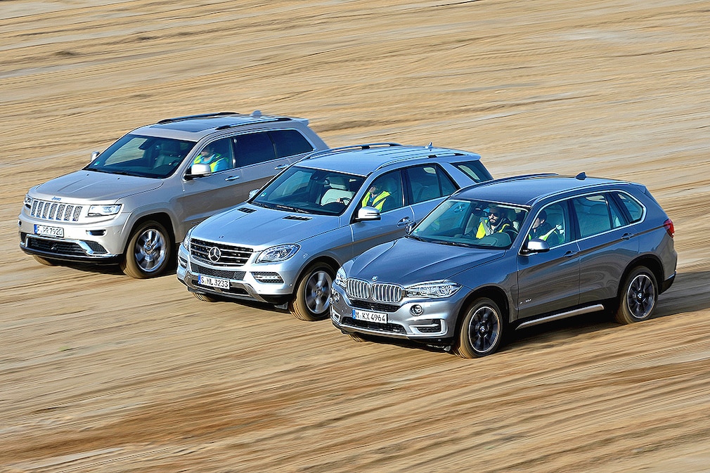 BMW X5 Jeep Grand Cherokee Mercedes M-Klasse