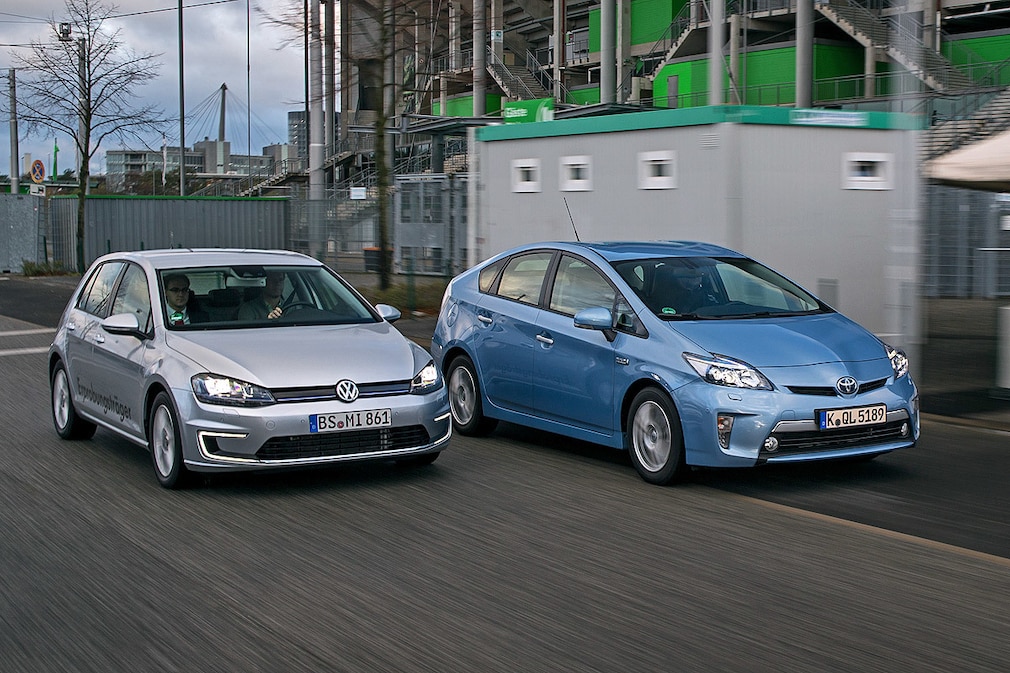VW Golf Plug-in-Hybrid, Toyota Prius Plug-in