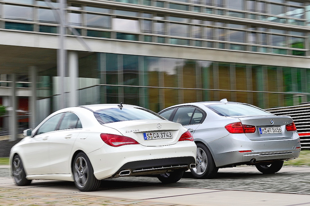 Mercedes CLA 180 BMW 316i