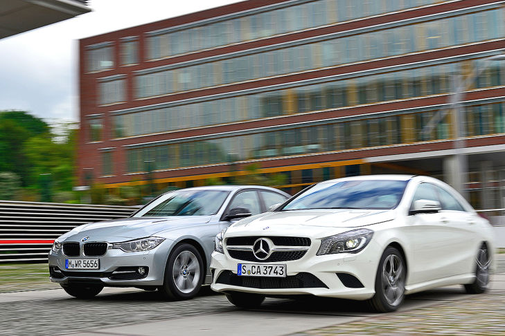 BMW 3er Mercedes CLA