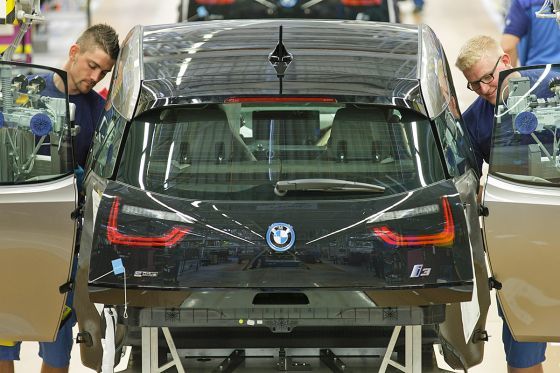 Produktion eines i3 in Leipzig