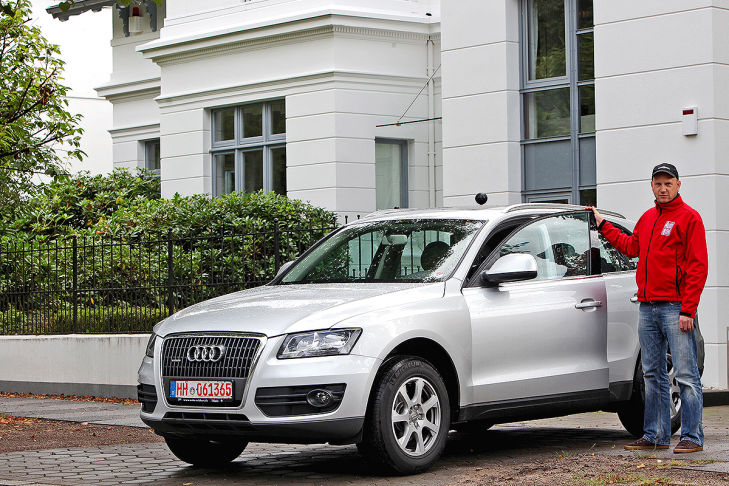 Audi Q5, AUTO BILD-Redakteur Lars Busemann