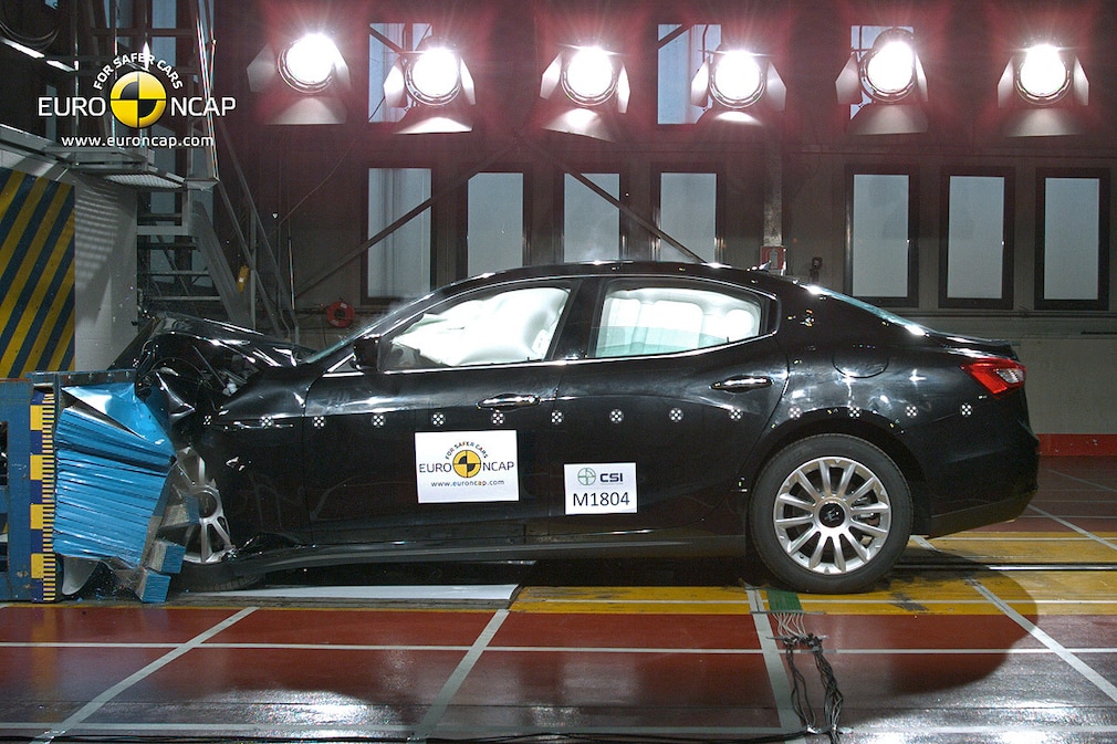 Maserati Ghibli im Euro-NCAP-Crashtest