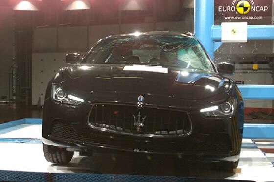 Maserati Ghibli im Euro-NCAP-Crashtest