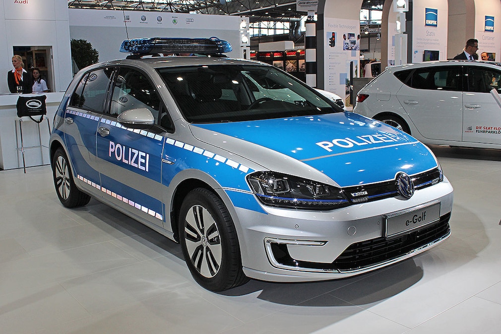 VW e-Golf Polizei