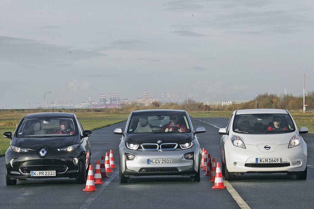 BMW i3 Nissan Leaf Renault Zoe