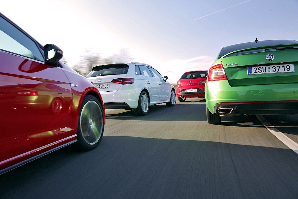 VW Golf GTD Audi A3 Sportback 2.0 TD Seat Leon FR 2.0 TDI Skoda Octavia RS 2.0 TDI VW Golf GTD Audi A3 Sportback 2.0 TD Seat Leon FR 2.0 TDI Skoda Octavia RS 2.0 TDI
