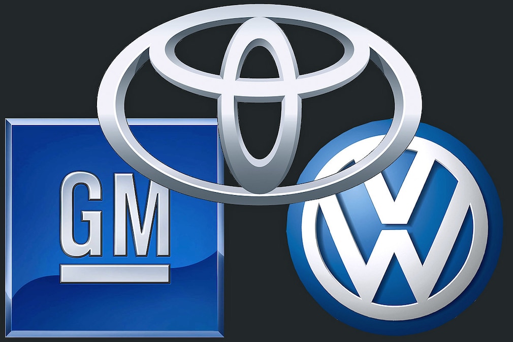 Logos Toyota, VW, GM