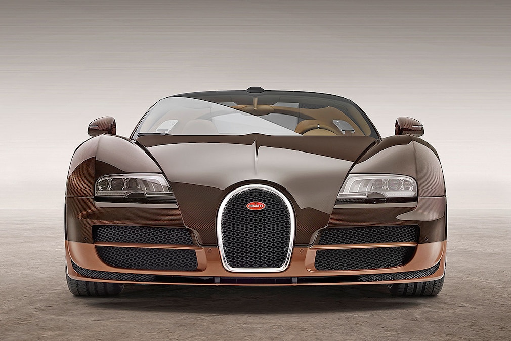 Bugatti Veyron braun Frontansicht