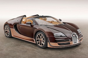 Bugatti Veyron braun Seitenansicht