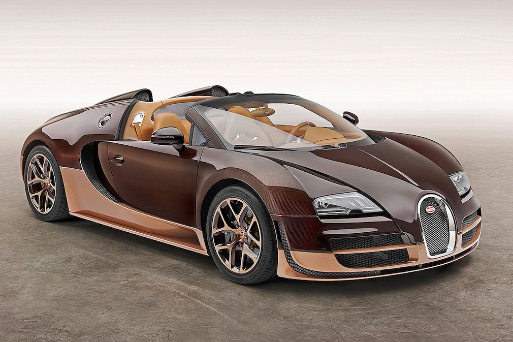 Bugatti Veyron braun Seitenansicht