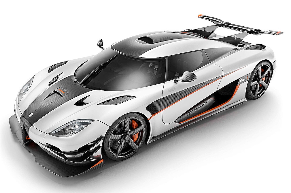 Koenigsegg One:1 weiß Seitenansicht Koenigsegg One:1 weiß Seitenansicht