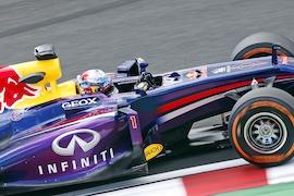 Sebastian Vettel im Red Bull Renault RB9