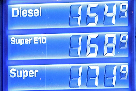 Preistafel bei Aral