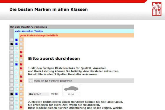 Fragebogen im Internet