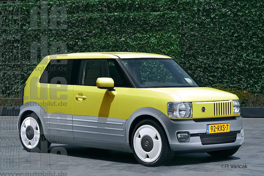 Fiat Panda  RETROCAR  Illustration