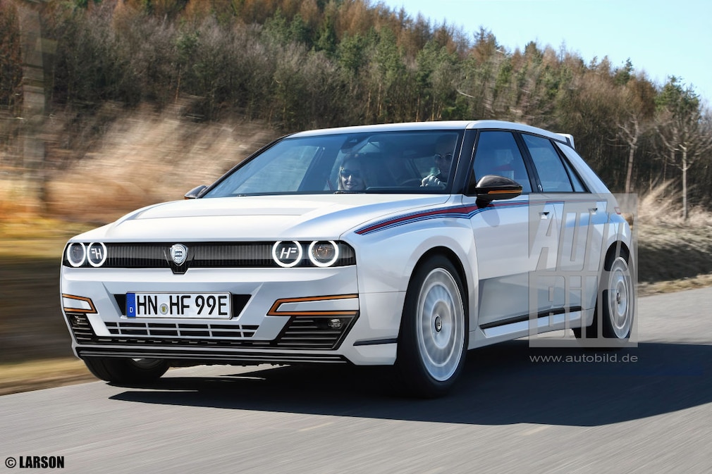 Lancia Delta Integrale Retro 