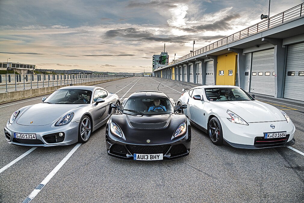 Porsche Cayman S Lotus Exige S Nissan 370 Z Nismo