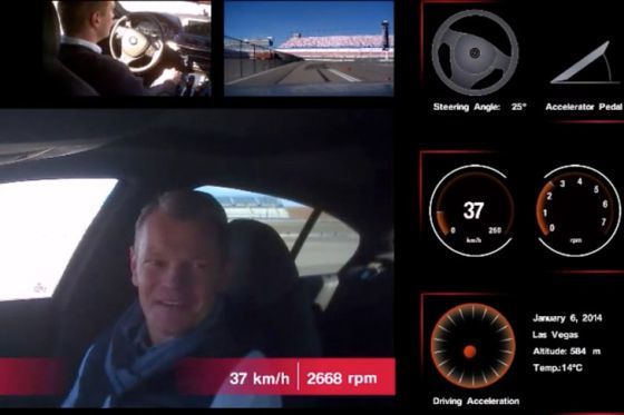 BMW ConnectedDrive: Mitfahrt im autonomen Auto auf der CES 2014