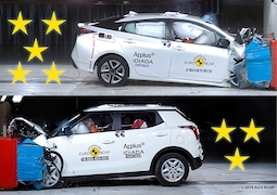 Euro NCAP-Crashtest 2016: Stars und Sternchen
