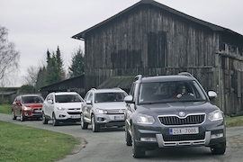 Vier kompkate SUVs im Vergleich