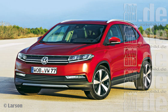 VW Polo SUV Illustration Frontansicht