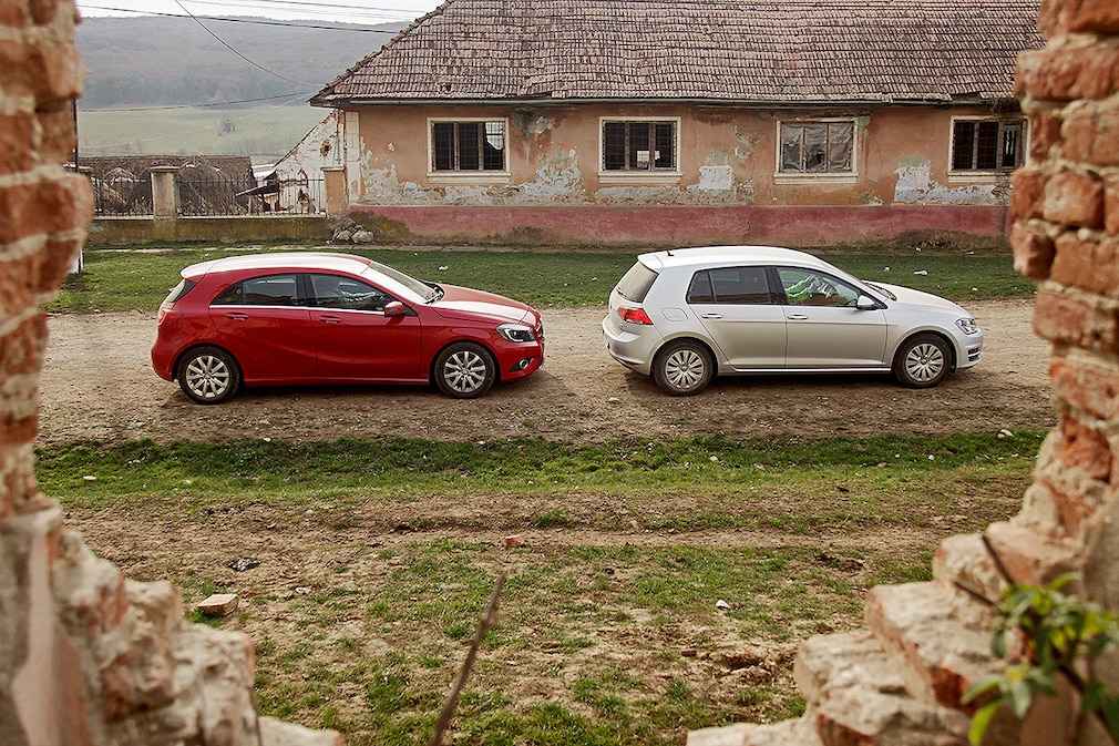 Mercedes A-Klasse VW Golf