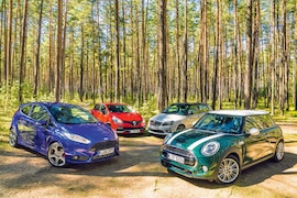 Ford Fiesta ST Mini Cooper S Renault Clio RS Cup Skoda Fabia RS