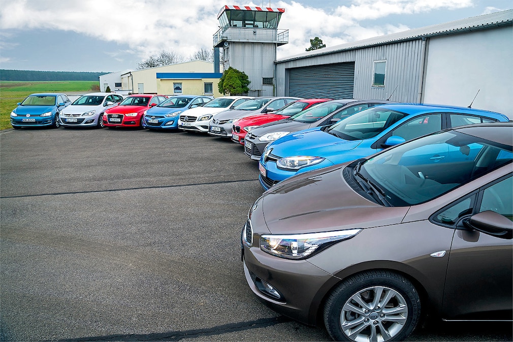 VW Golf, Opel Astra, Audi A3 Sportback, Hyundai i30, Mercedes A-Klasse, Toyota Auris, BMW 1er, Ford Focus, Renault Mégane, Kia cee'd
