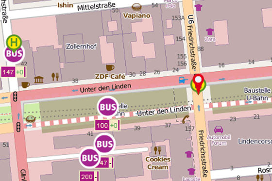 VBB-App zum öffentlichen Verkehr in Berlin