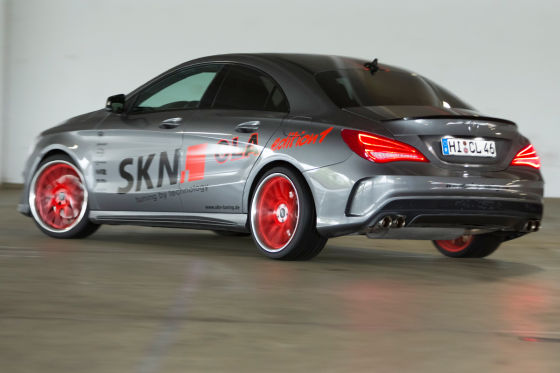 Mercedes CLA 250 Edition1 silber Heckansicht