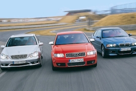 Audi S4 (B6), Mercedes C 32 AMG und BMW M3 (E46)