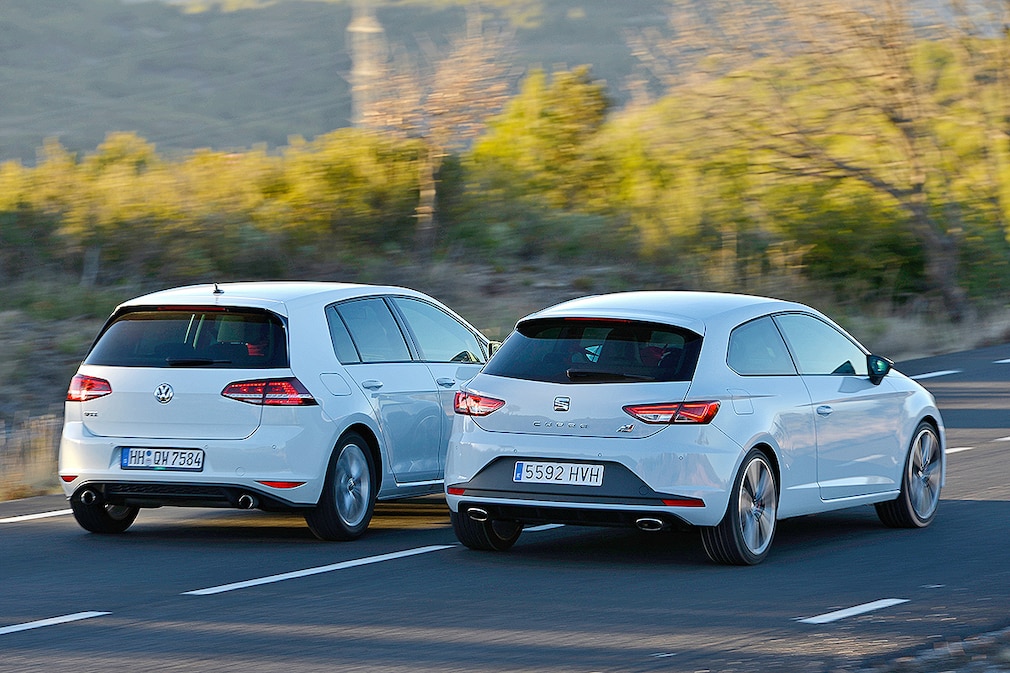 VW Golf GTI Seat Leon SC Cupra