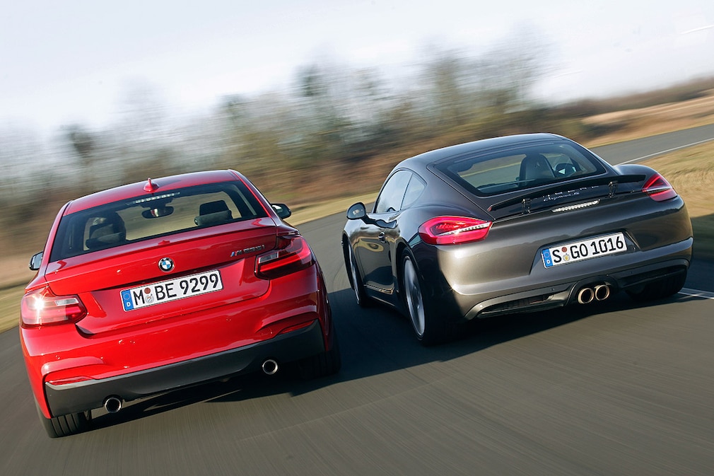 BMW M235i, Porsche Cayman S