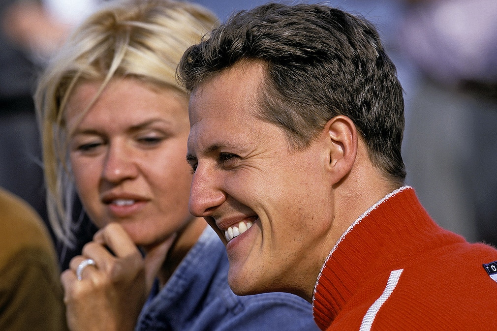 Michael Schumacher mit seiner Frau Corinna (18. Juni 2010)