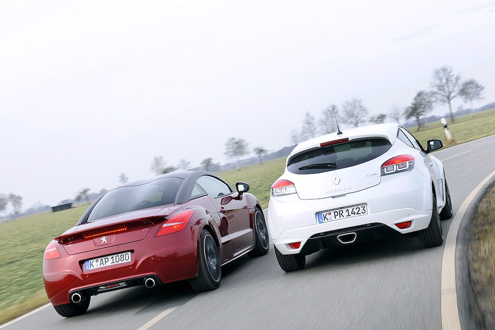 Peugeot RCZ R Renault Mégane RS
