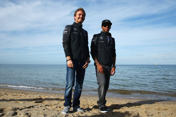Nico Rosberg & Lewis Hamilton