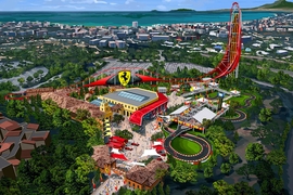 Illustration Ferrari-Themenpark bei Barcelona