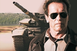 Panzerfahren mit Arnold Schwarzenegger