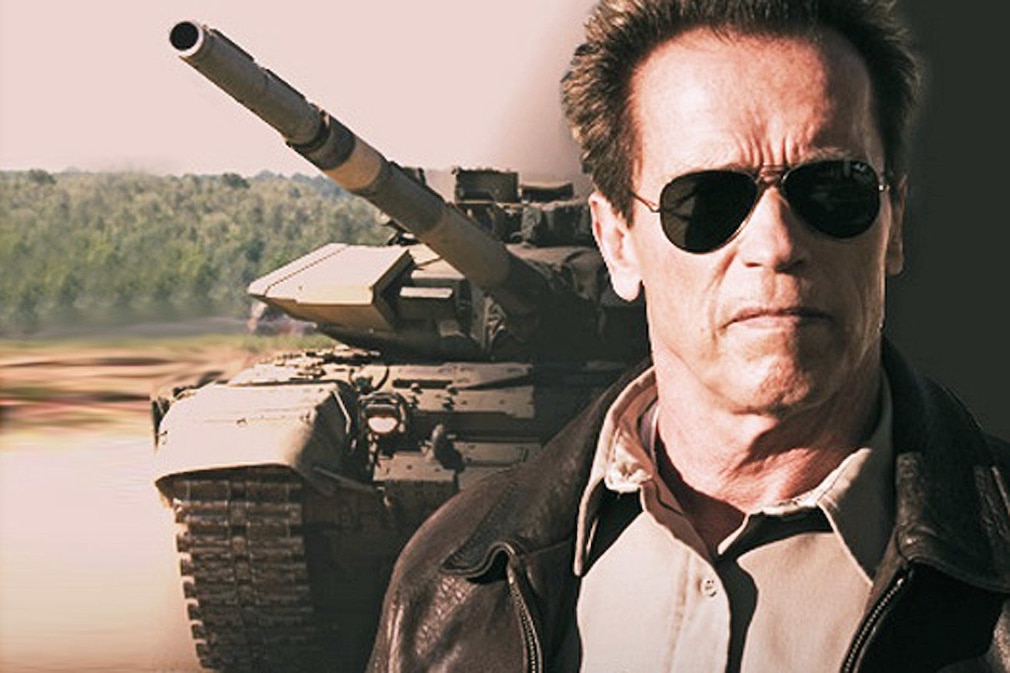 Panzerfahren mit Arnold Schwarzenegger