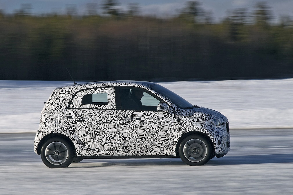 Erlkönige Smart Wintererprobung