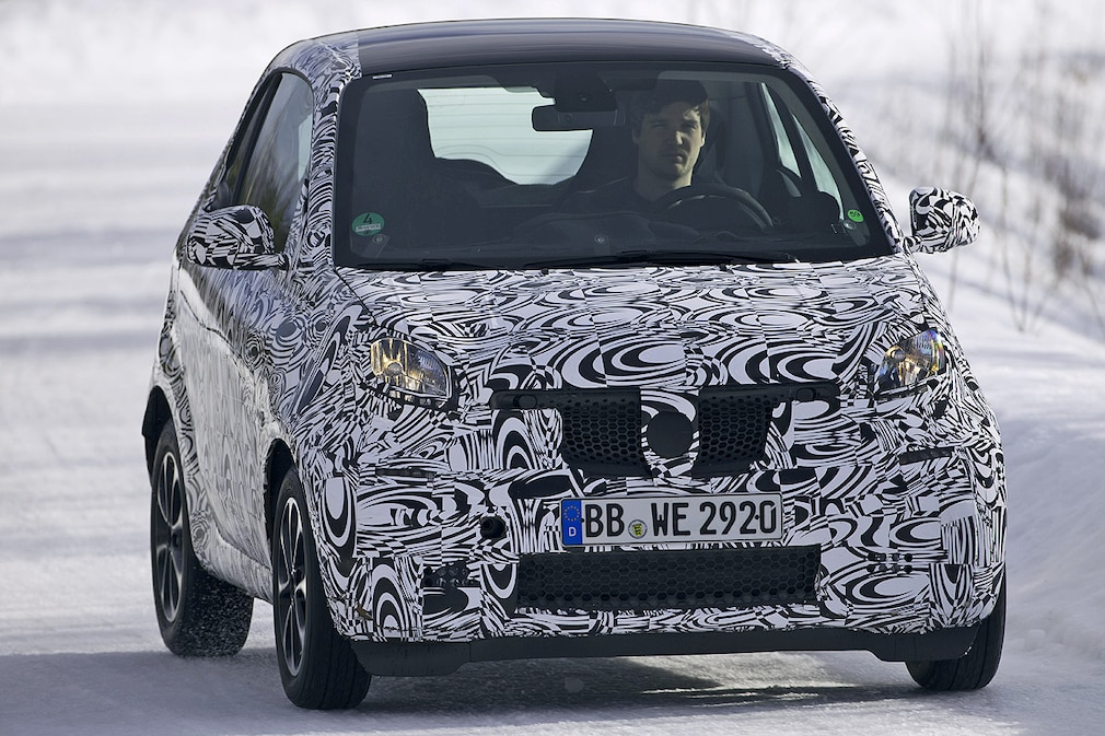 Erlkönige Smart Wintererprobung