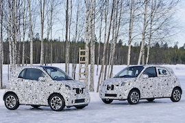 Erlkönige Smart Wintererprobung