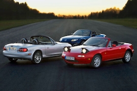 Mazda MX-5 drei Generationen