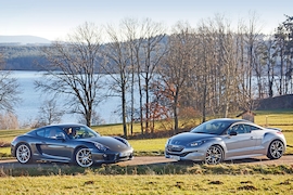Peugeot RCZ R Porsche Cayman