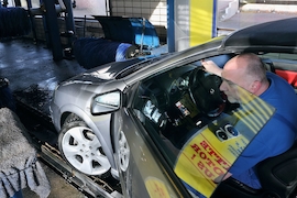 Radschäden in der Waschanlage